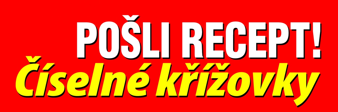 Pošli recept Číselné křížovky