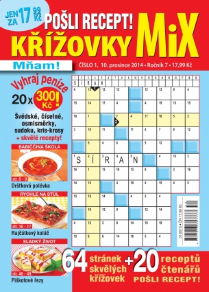 Pošli recept Křížovky MiX 1/2015
