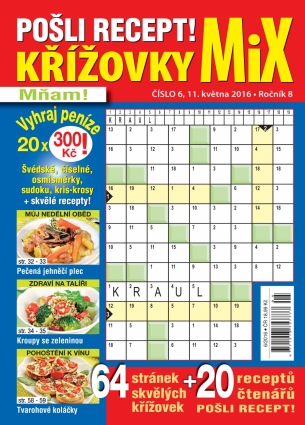 Pošli recept Křížovky MiX 6/2016