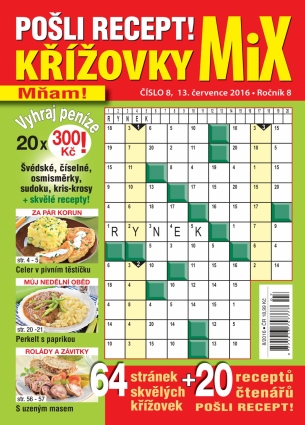 Pošli recept Křížovky MiX 8/2016